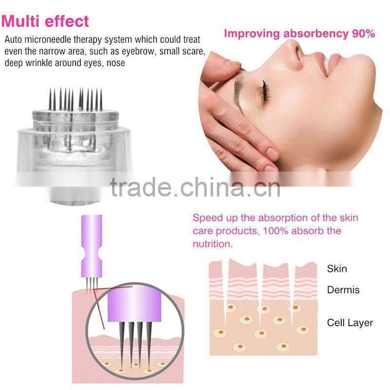 Electric derma pen needles screw 12 pin gold cartridge for auto microneedle derma pen tattoo needles 12pin needle tip