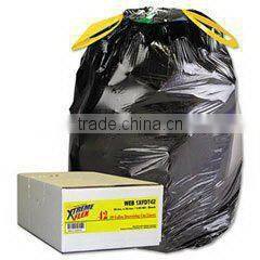 LDPE biodegradable drawstring plastic garbage bags
