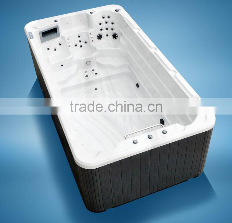 2015 Top 4m long swim spa Supplier in Shenzhen with CE&SAA and Best Price for Swimming