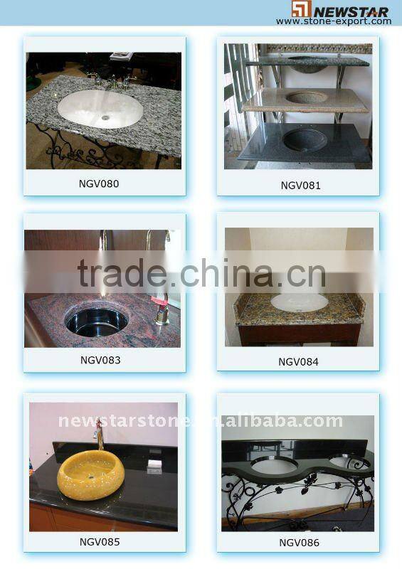 Kashmir white granite bathroom vanity top