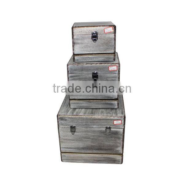 Rectangle Wooden Boxes Set Wooden Rectangle Storage Boxes