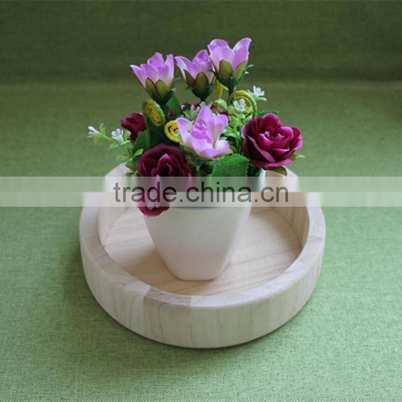 Round tray round wooden serving tray round mirror tray round wooden tray for home