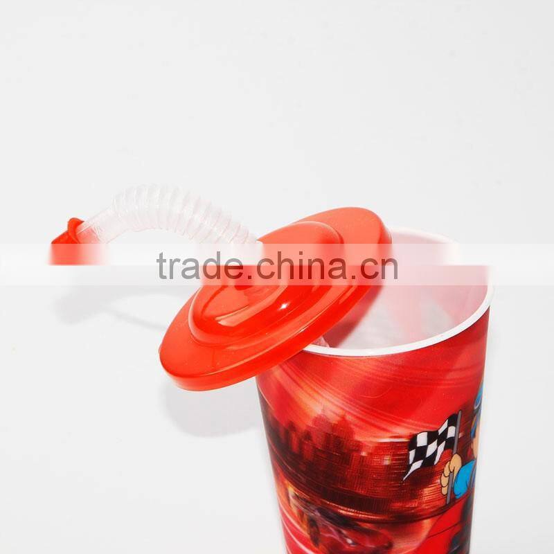 3D design plastic cartoon Cup for kids
