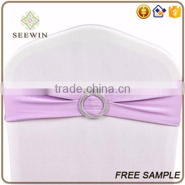plaid colorful ruffle chair sash band with plastic buckle set
