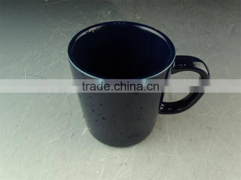 Stock Hot sale Cheap black Glaze Ceramic promotional mug for Espresso