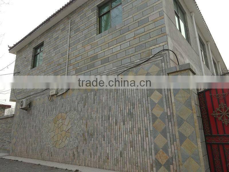 Natural stone exterior wall cladding