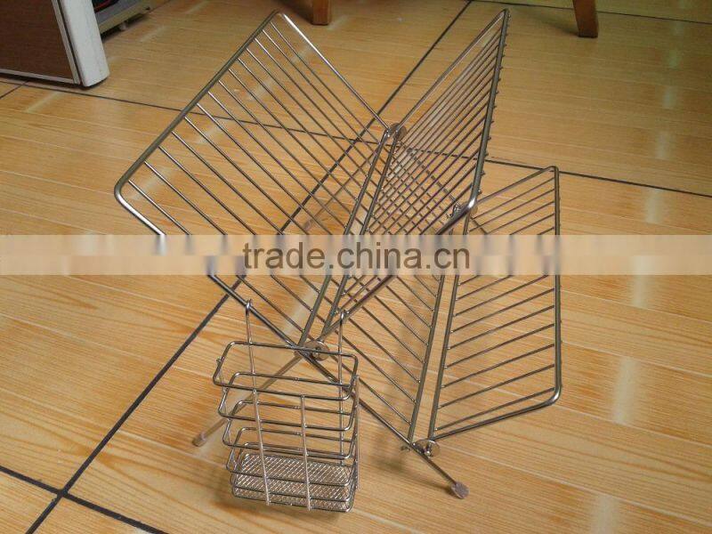 foldable stainless steel kitchen furniture dish dryer shelf