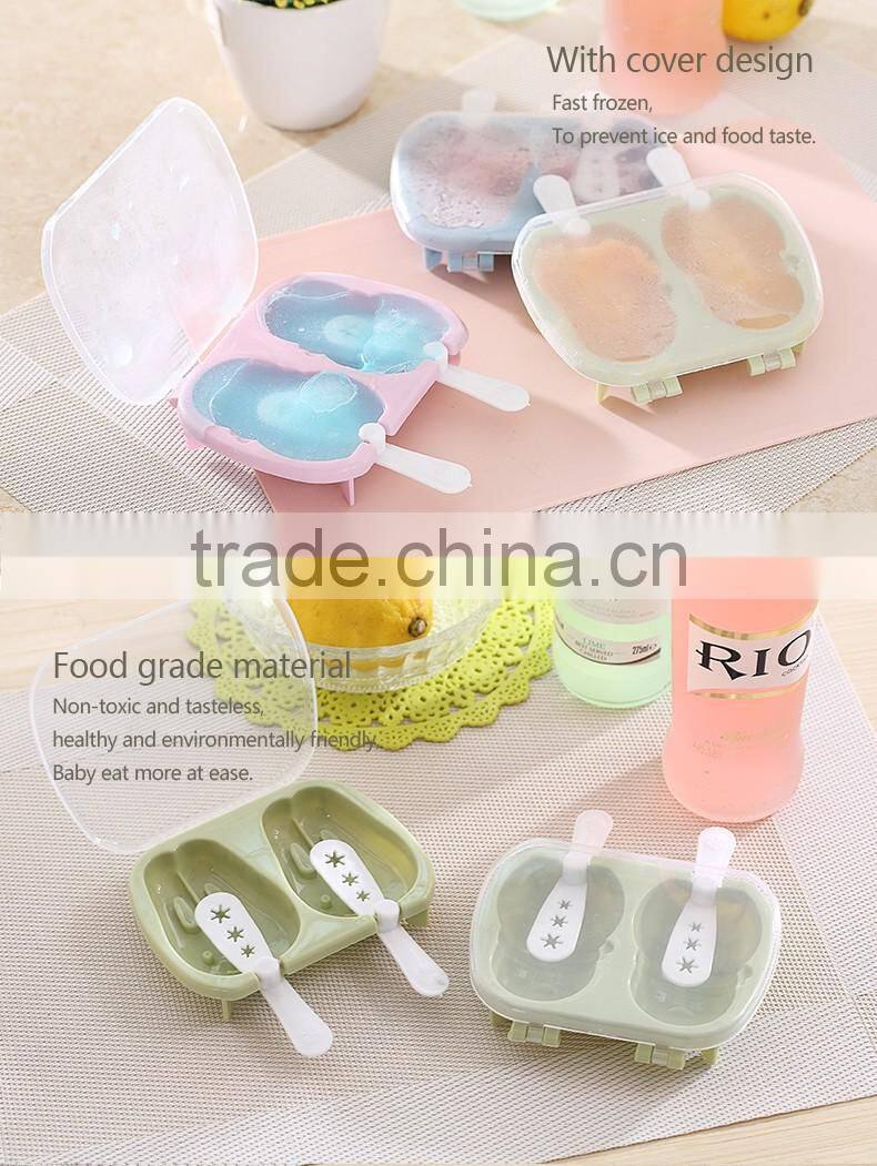 Homemade plastic ice cream mold / set of 2 ice cube mold