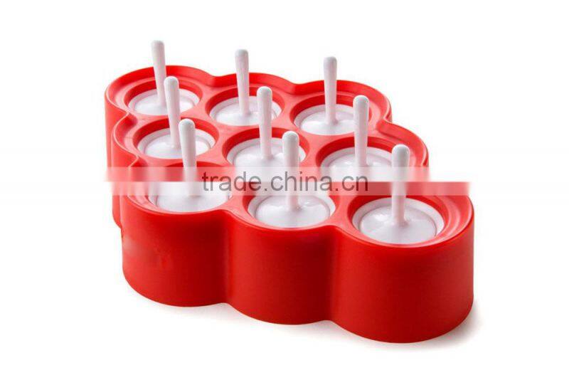9 Cavities mini Silicone ice pops mold ice ball maker mold