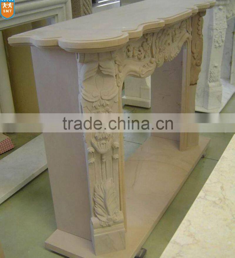 White Marble Fireplace