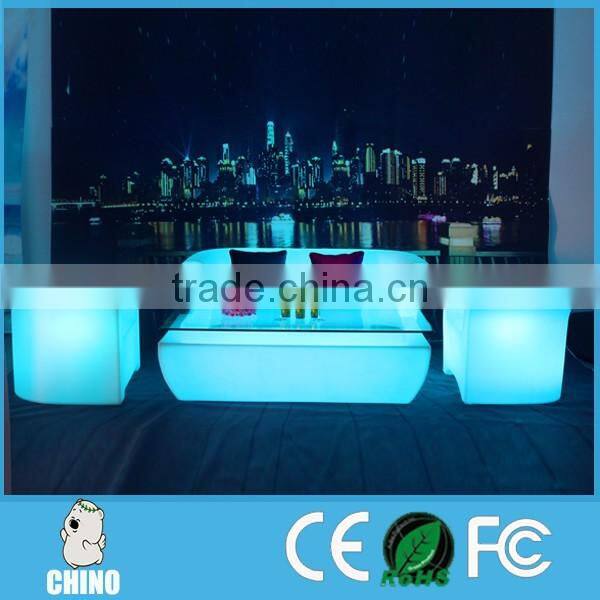 Comfortable led bar sofa nice and luxury big lounge sofa