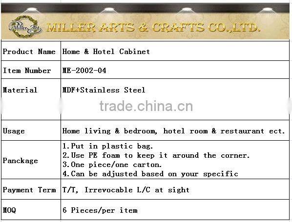 MDF material white Cabinet for living room