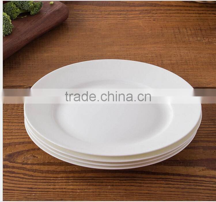 Wholesale very cheap china porcelain plain white dinner plate