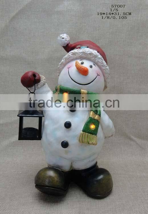 New design resin Christmas snowman ornament wholesale