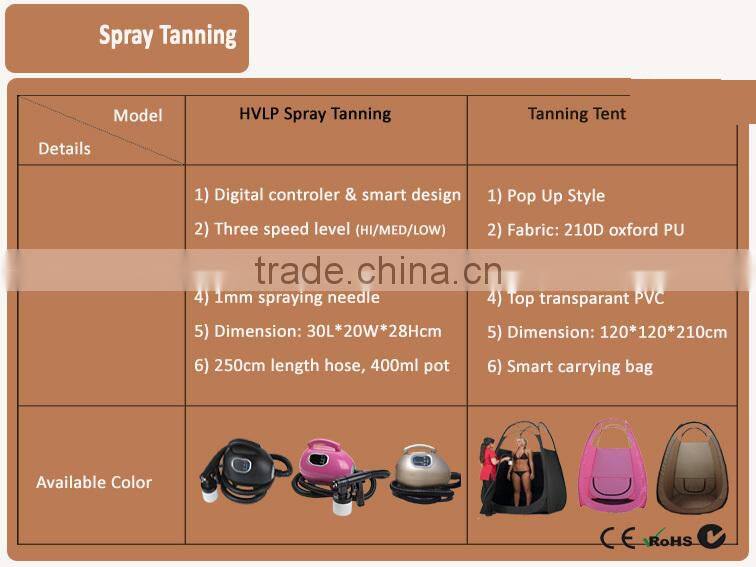 Mini Tanning Bed Machine System Professional Airbrush HVLP Home Tanning Spray Gun