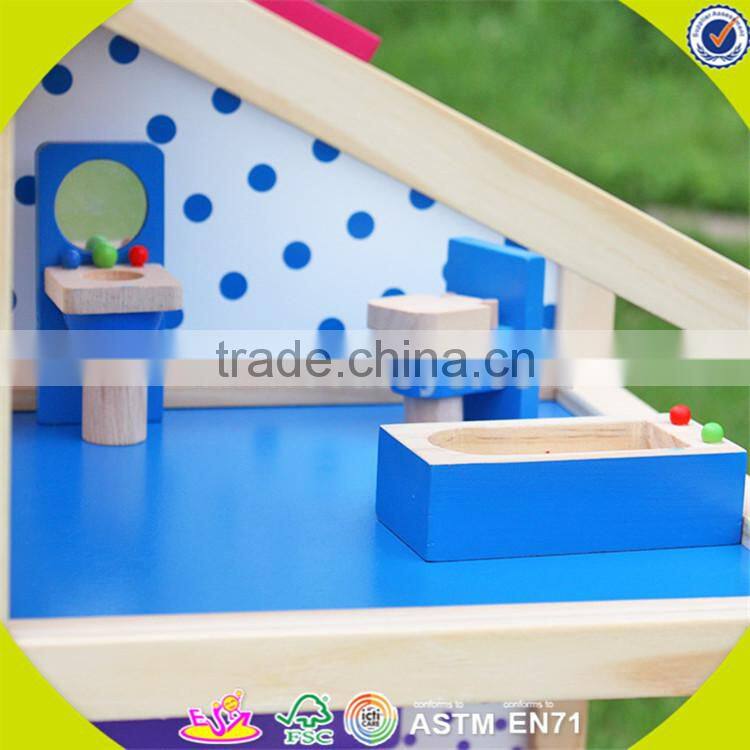 wholesale beautiful dollhouse sets toy lovely baby wooden dollhouse sets toy popular wooden dollhouse sets toy W06A098