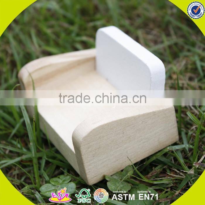 2017 newest baby wooden doll furniture, top fashion kids wooden doll furniture, best chiodren wooden doll furniture W06B045