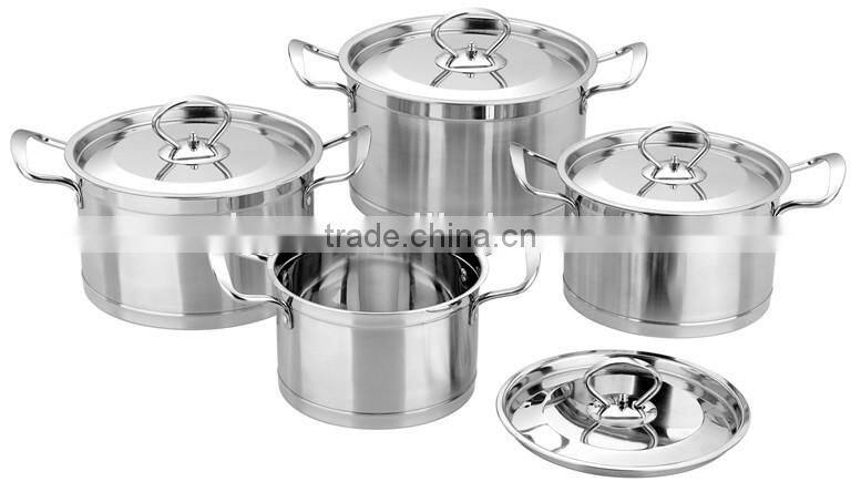 10pcs 16-24cm stainless steel high multi straight stock pot