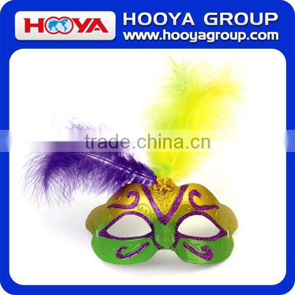 Party Mask With Feather/Fashion Design Masquerade Party Mask