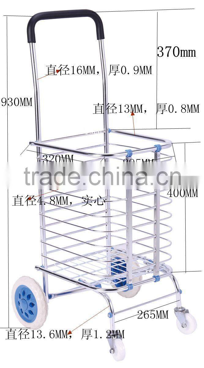 Hot sale stair climbing shopping trolley with 8 wheels