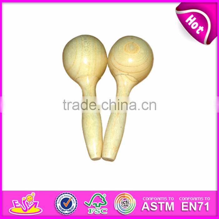 2017 Handmade professional toddlers maracas wooden shaker instrument W07I049