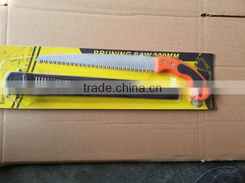 long handle pruning saw, high quality carbon steel plastic handle pruning saw