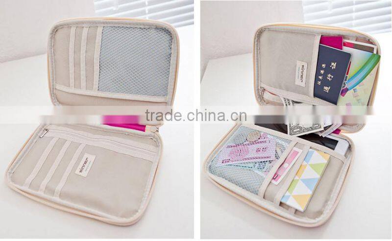 600 polyester passport bag for travel