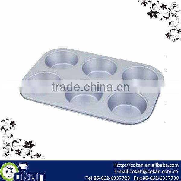 6 Holes Cupcake Baking Mold,cupcake mold,cupcake tray CK-C002