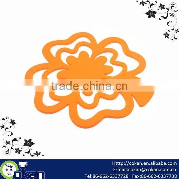High Quality Flower Shape Silicone Pot Mat,Silicone Pot Holder CK-SL604