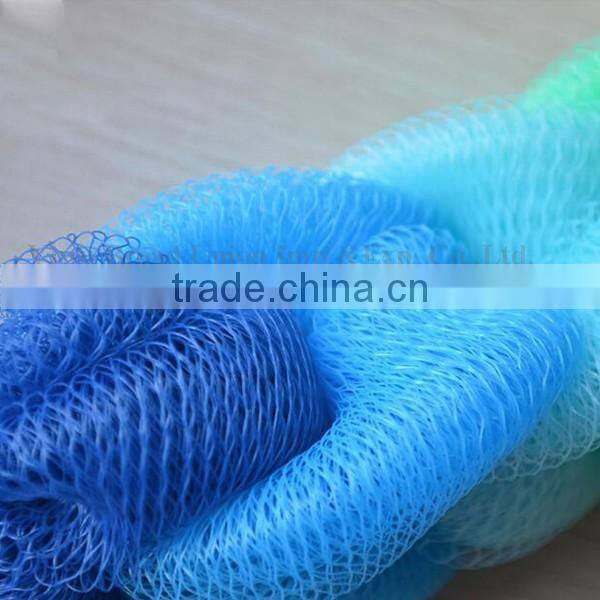 Custom Colorful Mesh Bath Sponge Long Shape Mesh Bath Sponge