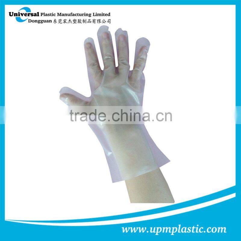 Disposable plastic sanitary PE gloves