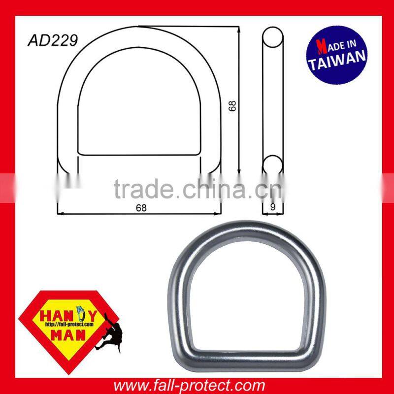 AD229 Aluminum 20kN Safety Forged D-Ring