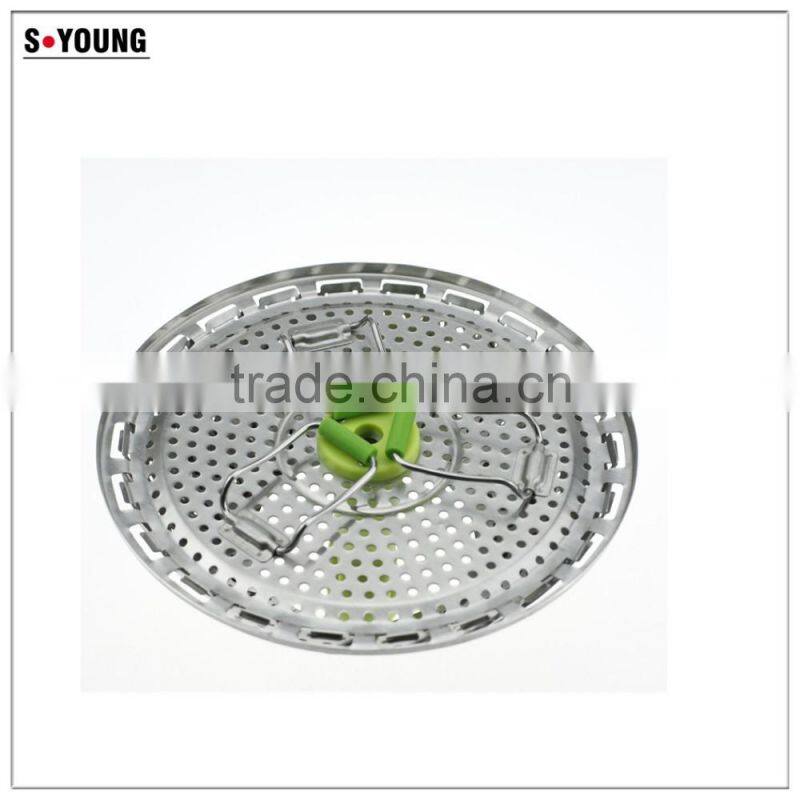 42002 Stainless Steel Foldable Vegetable Steamer Colander filter