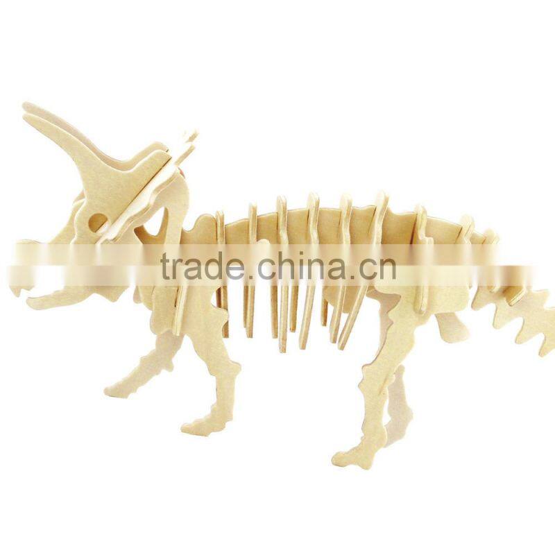 Children's wooden environmental 3d puzzle toys fancy small pussy fancy toy