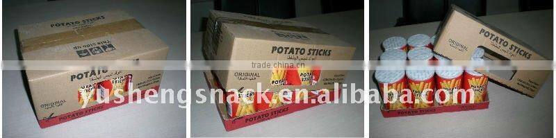 Crispy KRACKS potato snacks (canned potato chips)