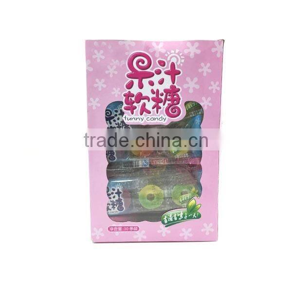 Circle Shape Soft Chewy Candy Yummy Gummy Candy