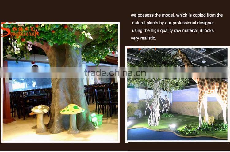 factory sale artificial banyan tree of ficus tree with green ficus leaf tree artificial plants of leaves