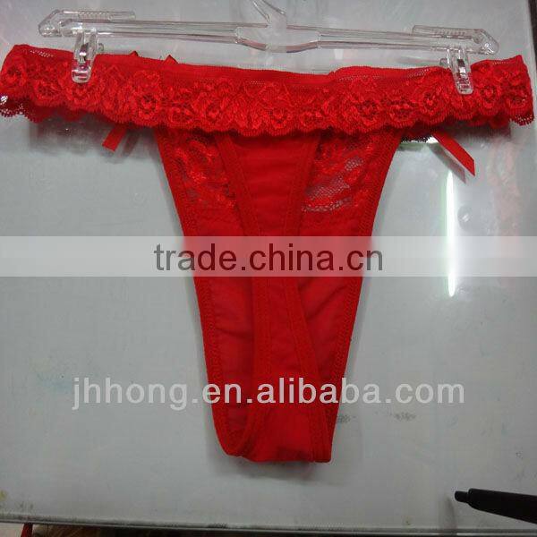 Sexy ladies underwear with dot bow/gauze