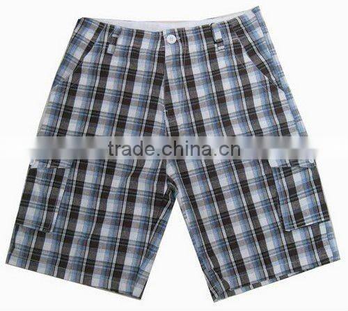 1105 Comfortable Mens check short