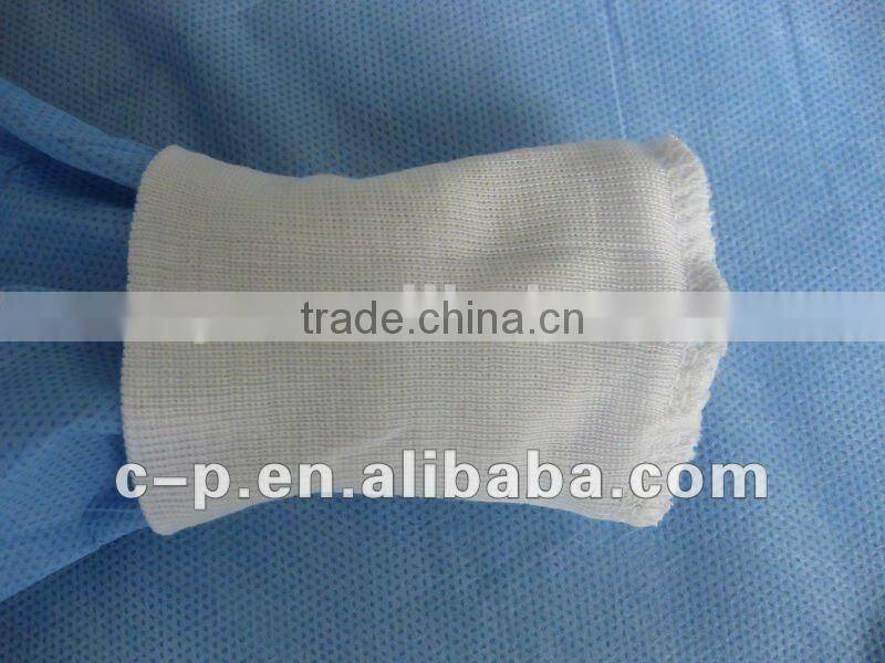 Knit Cuff Blockade Unisex Doctor and Nurse Rinforced Gown