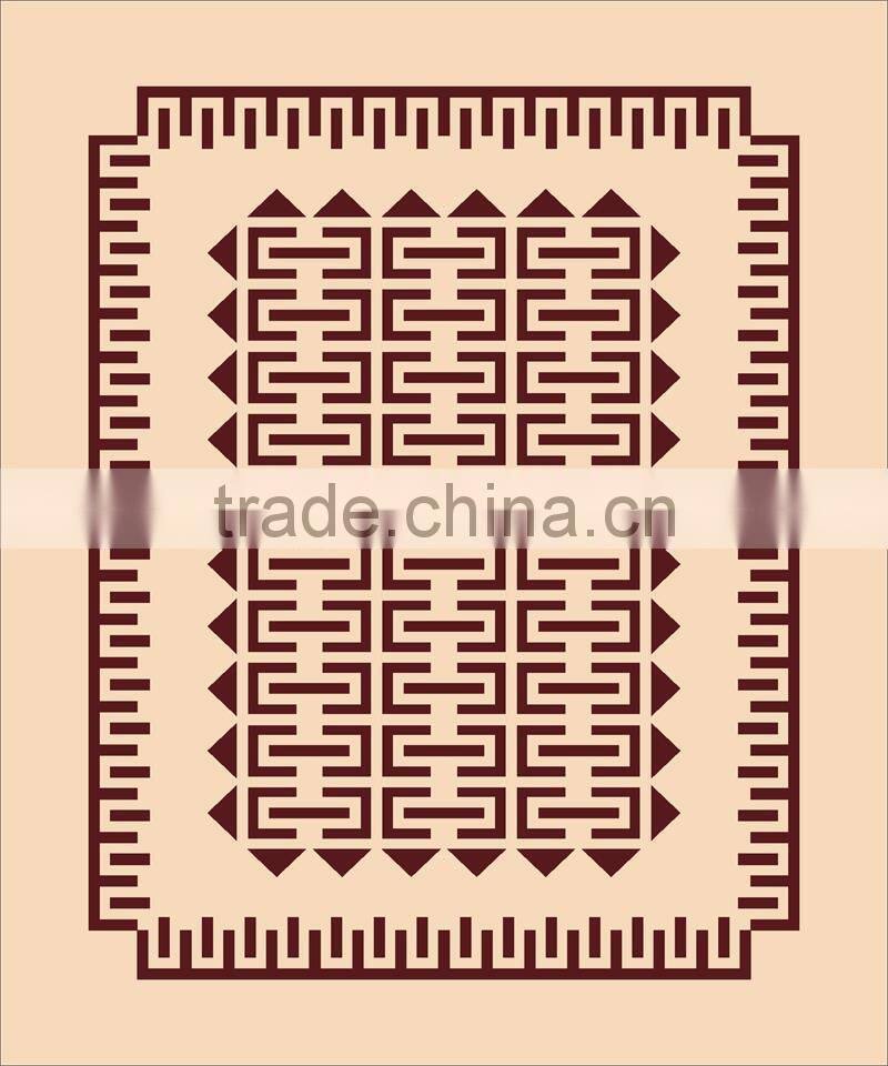 polyester super soft screen geometric design printed jacquard mink royal blanket