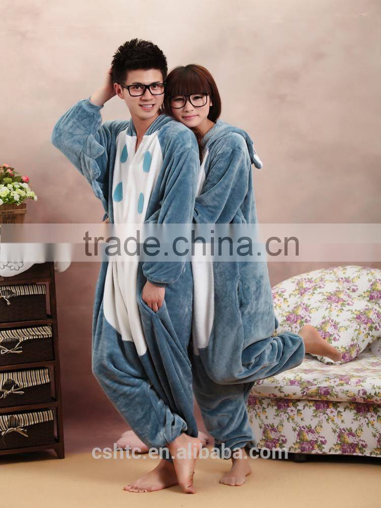 flannel cartoon adult animal jumpsuit animal pajamas jumpsuit owl design