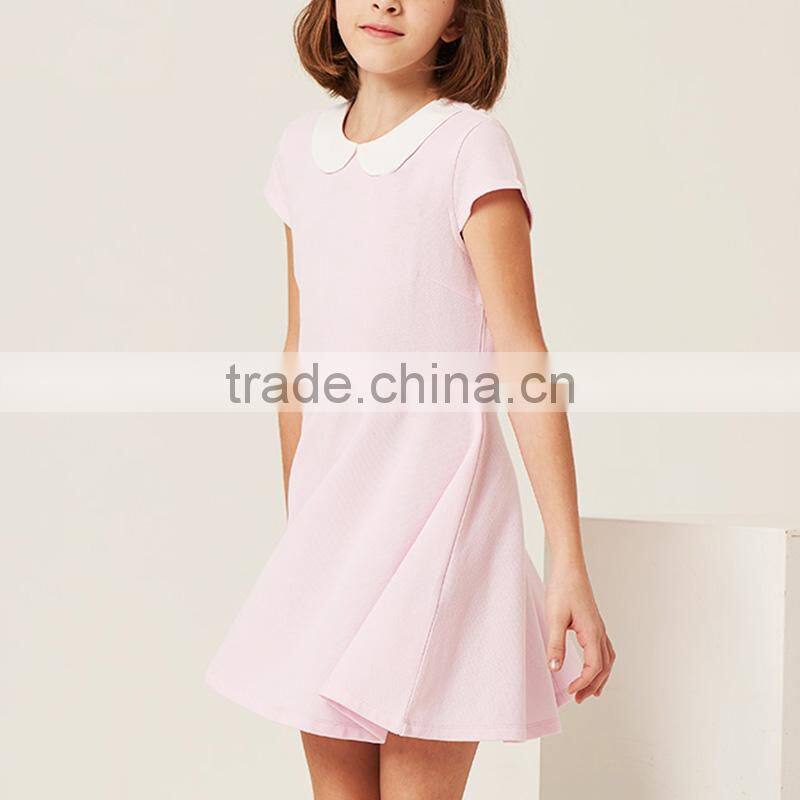 School children's princess skirt 2017 summer new girls' collar dress