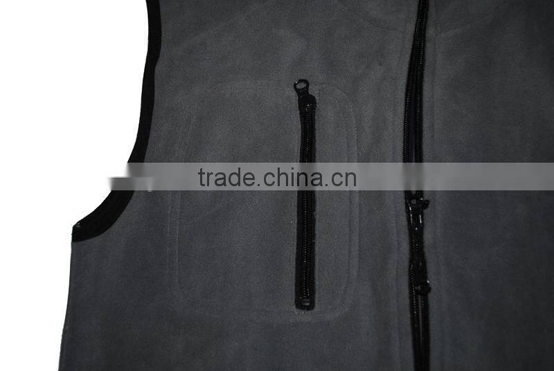 Polar Fleece Professional Manufacturer ! men's sleeveless cheap fleece jacket 100%polyeter polar fleece 180g compounded jersey