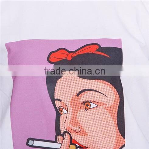 Customize printing of women's t- shirt, printing t shirt