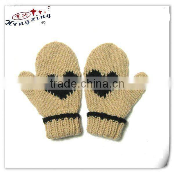 Acrylic warm winter mittens