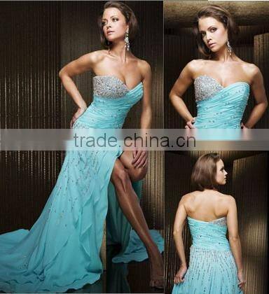 anomalous beading arabic evening dress
