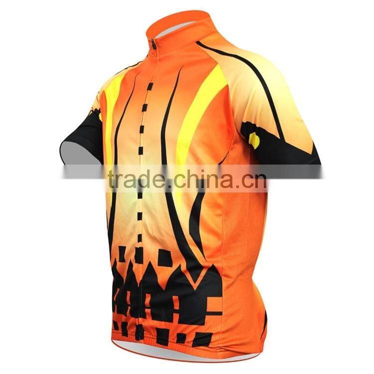 Soft and cool mesh material cycling jersey men