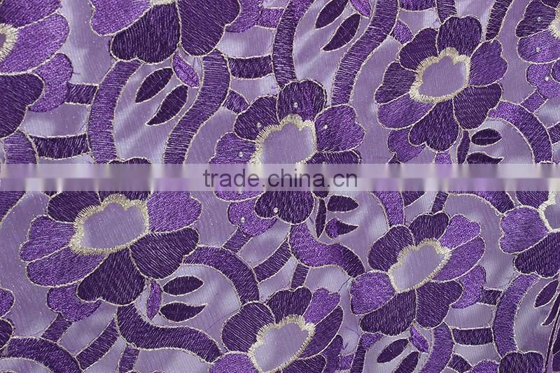 Bestway top-end handmade embroidery tulle lace beaded bridal lace fabric french net lace fabric with high quality FL0245