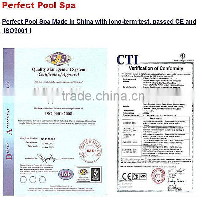 2014 promotional high quality luxury massage bathtub/ outdoor spa/hot tubs